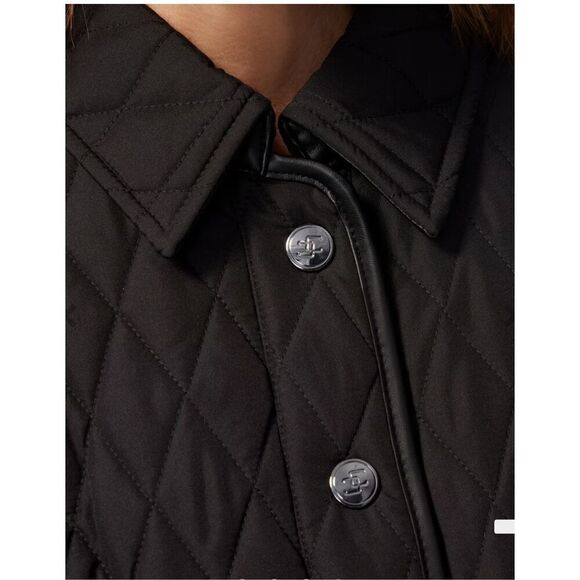 Chico’s Quilted black mid length XL jacket - Picture 5 of 10